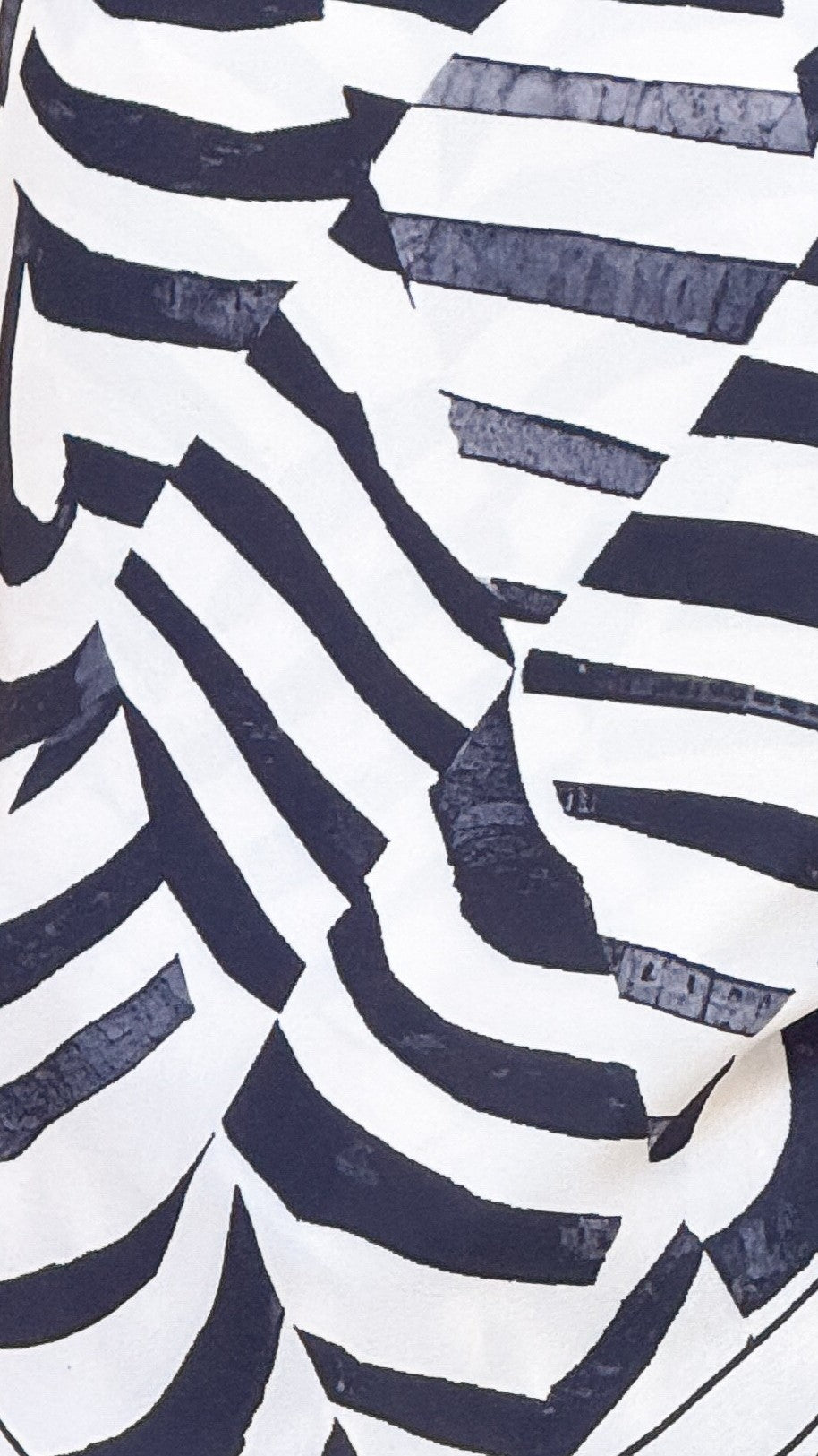Eisley Scarf Top - Black / Beige Geo Print