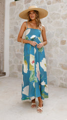 Giana Maxi Dress - Blue Orchid
