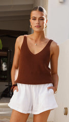 Neelia Top - Chocolate