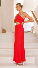 Abia Maxi Dress - Red