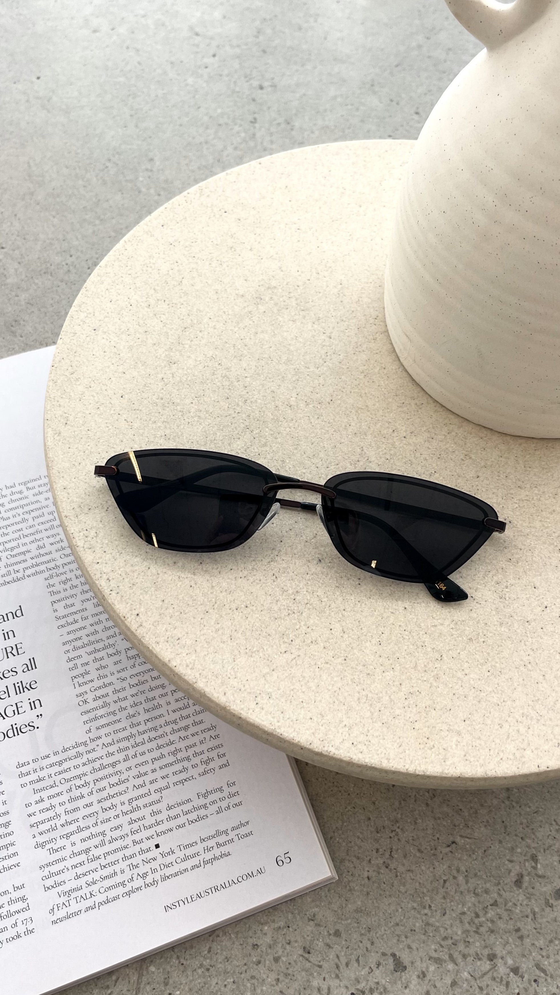 The Chandra Sunglasses - Dark Chocolate Onyx