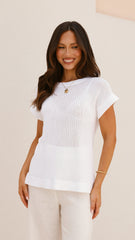 Marleigh Knit Top - White