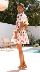 Erin Mini Dress - Springtime Print