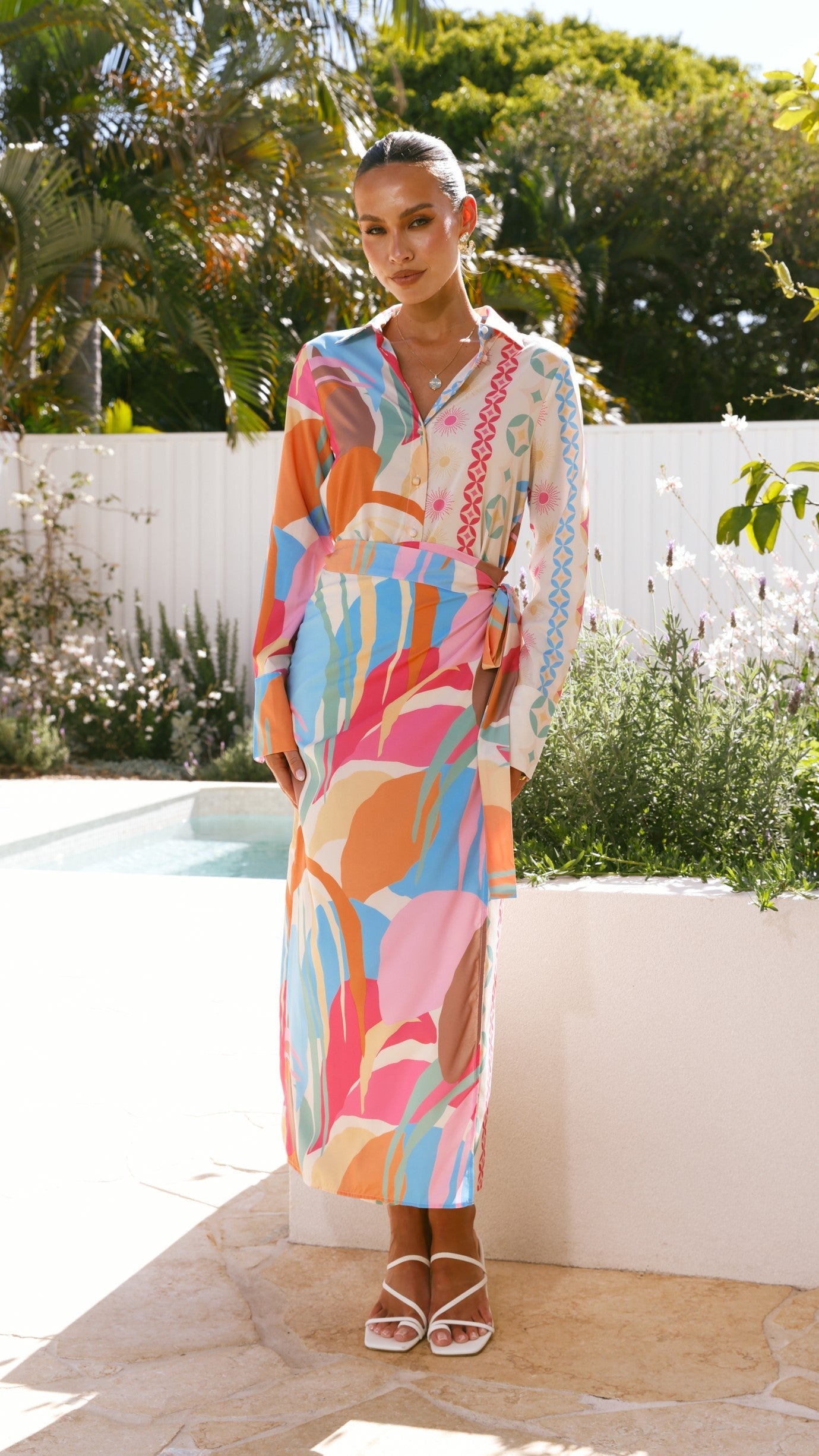 Pascale Long Sleeve Top - Lelani Print