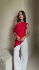 Malena Tunic Top - Red