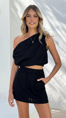 Charla Mini Skort - Black