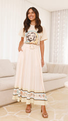 Lainey Maxi Skirt - Peach