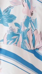 Kaethe Maxi Dress - White/Blue