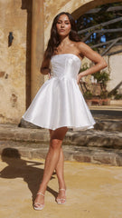 Valentina Mini Dress - White