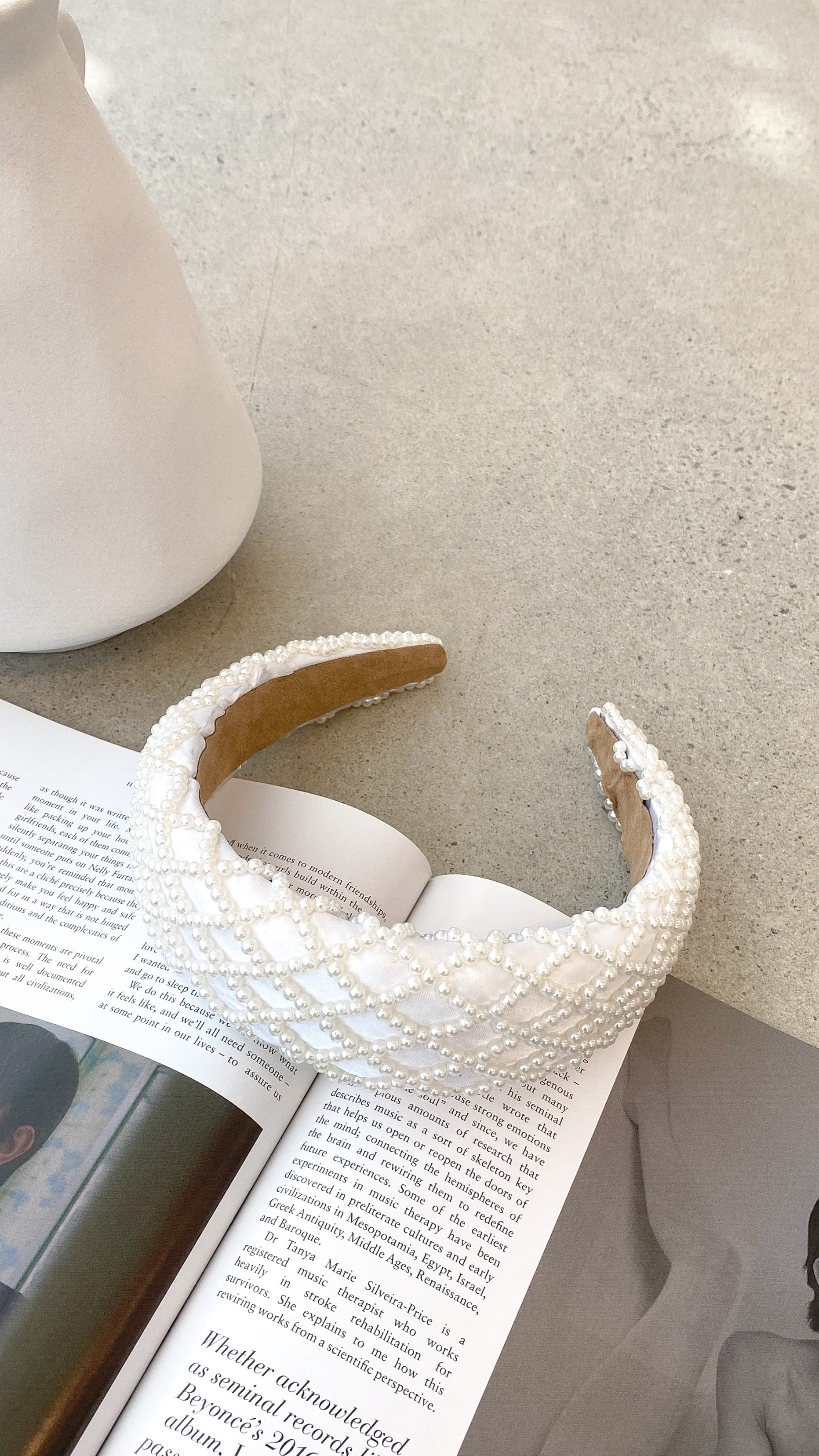 Valencia Headband - White