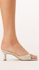 Tilden Heel - Wheat Linen
