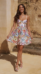 Naja Mini Dress - Multi Floral