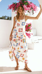 Aluna Maxi Dress - Belle Print