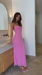 Margie Midi Dress - Pink