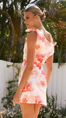 Ebbe Mini Dress - Pink/ White Floral