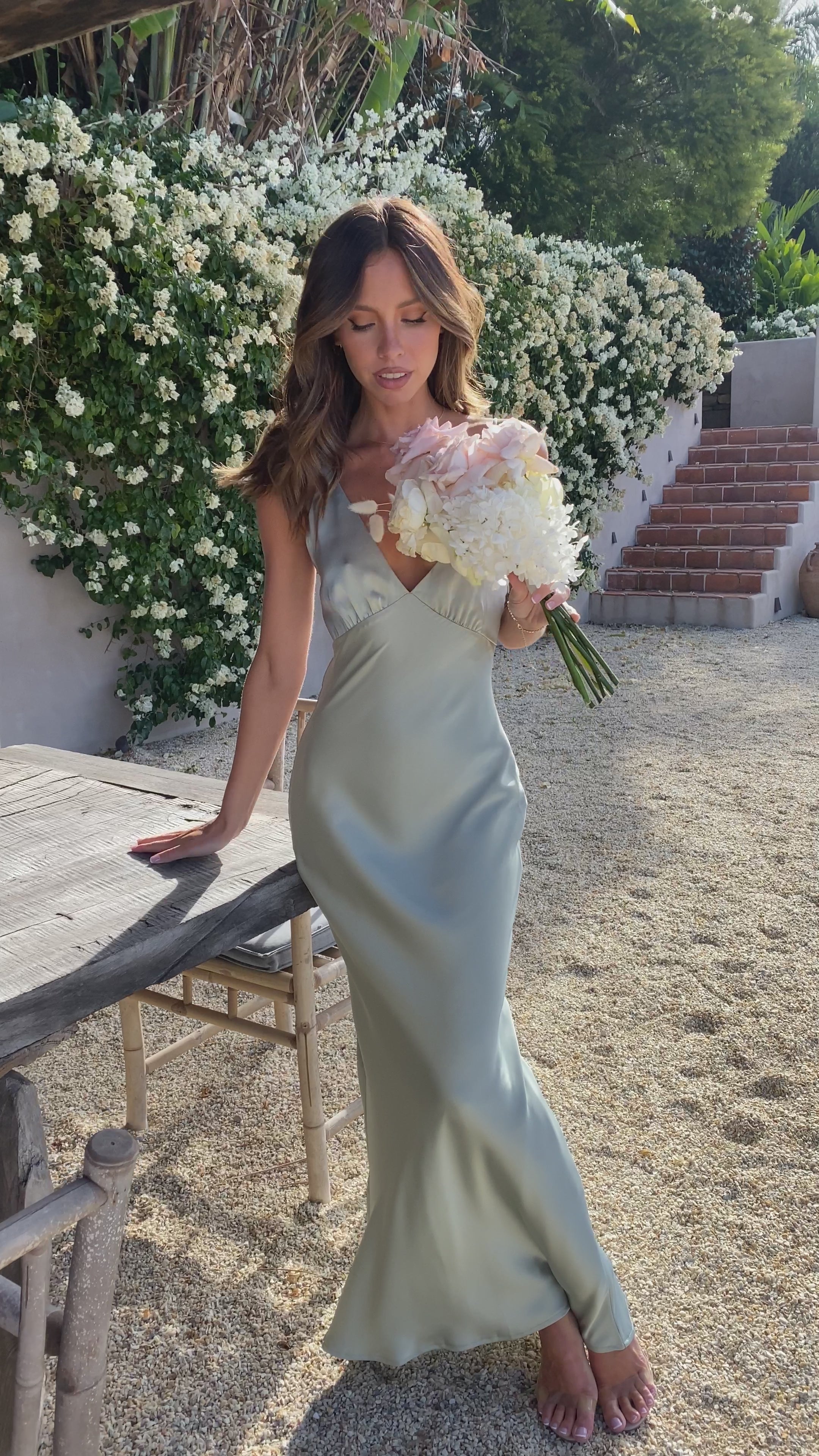 Ziah Maxi Dress - Olive
