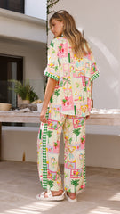 Nylah Shirt - Rose Print