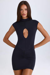 Madison-Cut-Out Bodysuit in Black