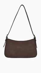 Lilu Shoulder Bag - Choc Suede