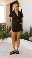 Zella Top and Shorts Set - Black
