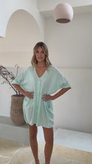 Leah Mini Dress - Mint