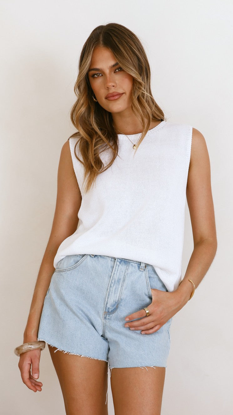 Rollas Mirage Short - Nina Blue Organic