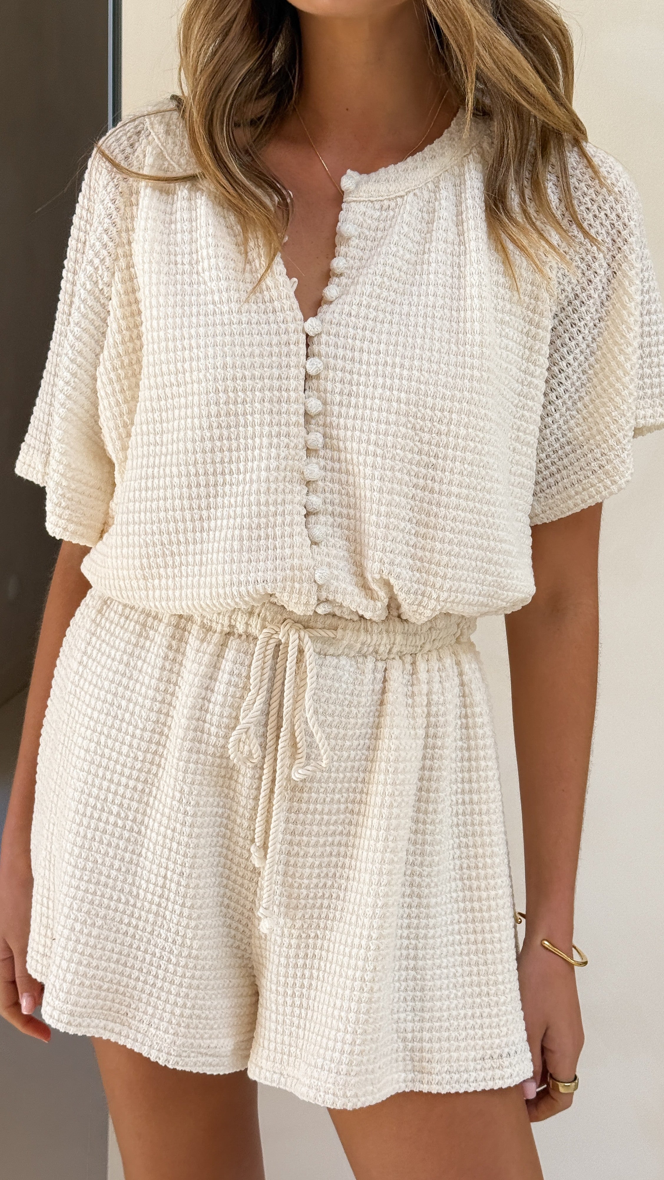 Loula Playsuit - Cream