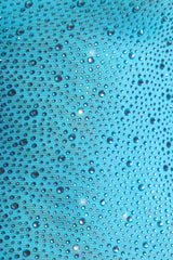 Aellin-Embellished Bodycon Mini Dress in Aqua Blue