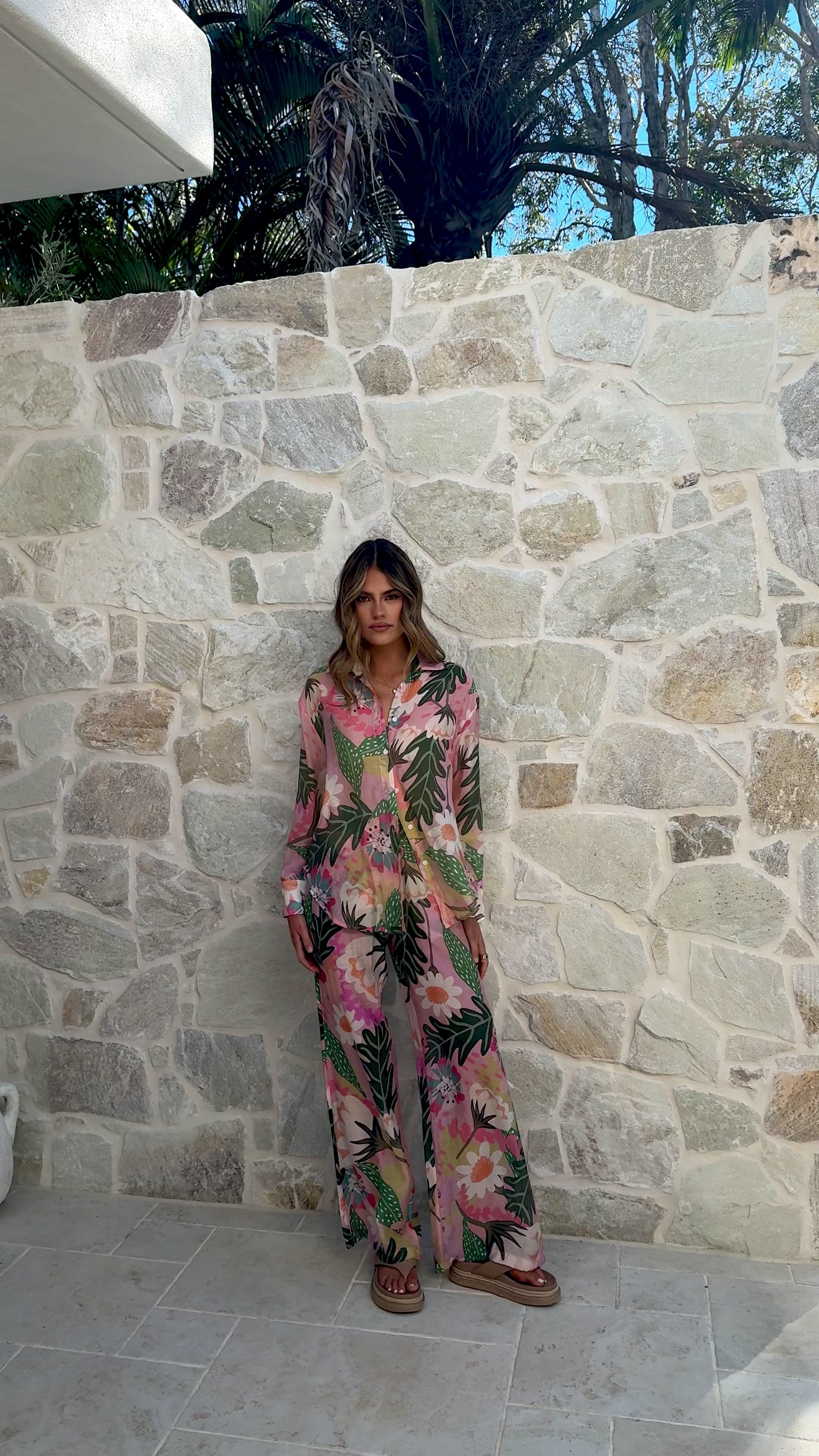 Xiana Pants - Tropical Print