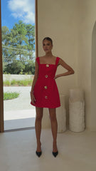 Banksia Mini Dress - Red