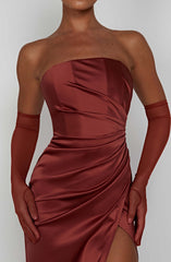 Safiya Maxi Dress - Rust