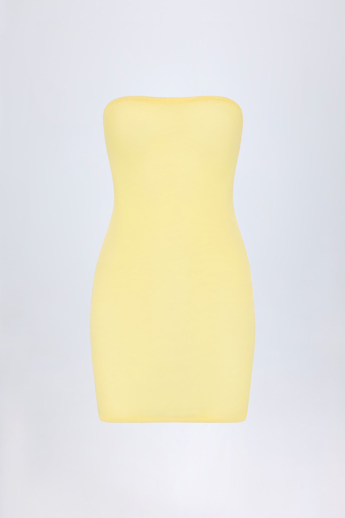 Intimates-Soft Mesh Mini Slip Dress in Yellow