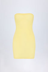 Intimates-Soft Mesh Mini Slip Dress in Yellow