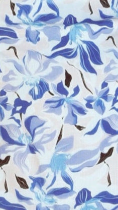 Ariana Mini Dress - Blue/White Print