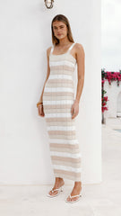 Mikayla Maxi Dress - Beige