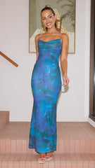 Hanne Maxi Dress - Blue Print