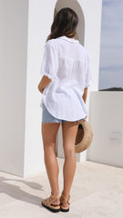 Jaime Button Up Shirt - White
