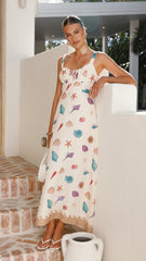 Airlie Maxi Dress - Shell Print