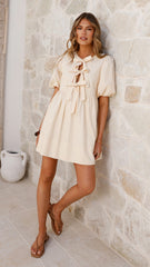 Arana Mini Dress - Beige
