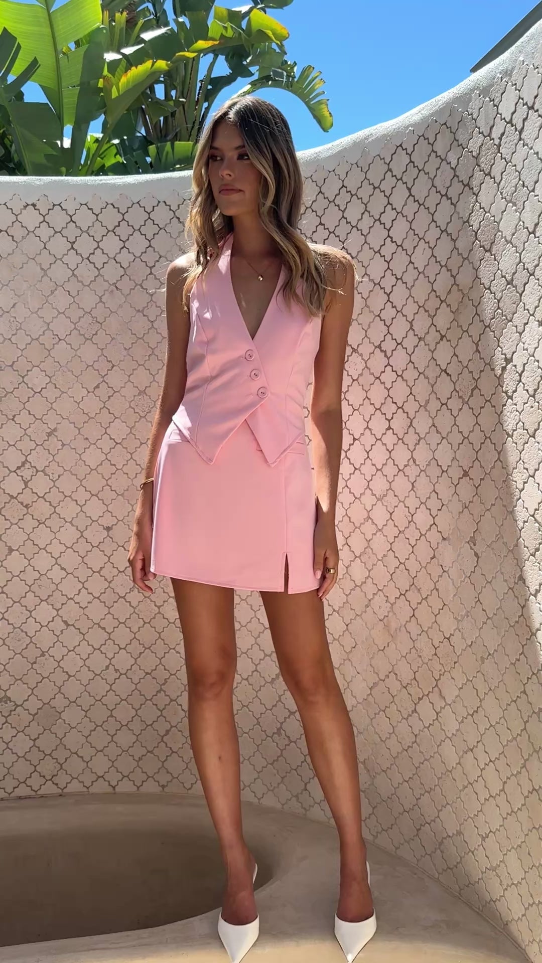 Thea Mini Skirt - Pink