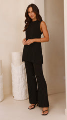 Megan Knit Pants - Black