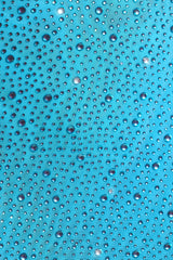 Inina-Embellished Mid-Rise Micro Mini Skirt in Aqua Blue