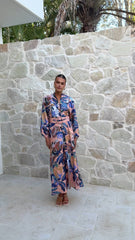 Carmal Long Sleeve Maxi Dress - Donatella Rosa
