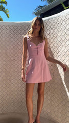 Allura Mini Dress - Pink