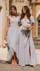 Charlize Maxi Dress - Silver