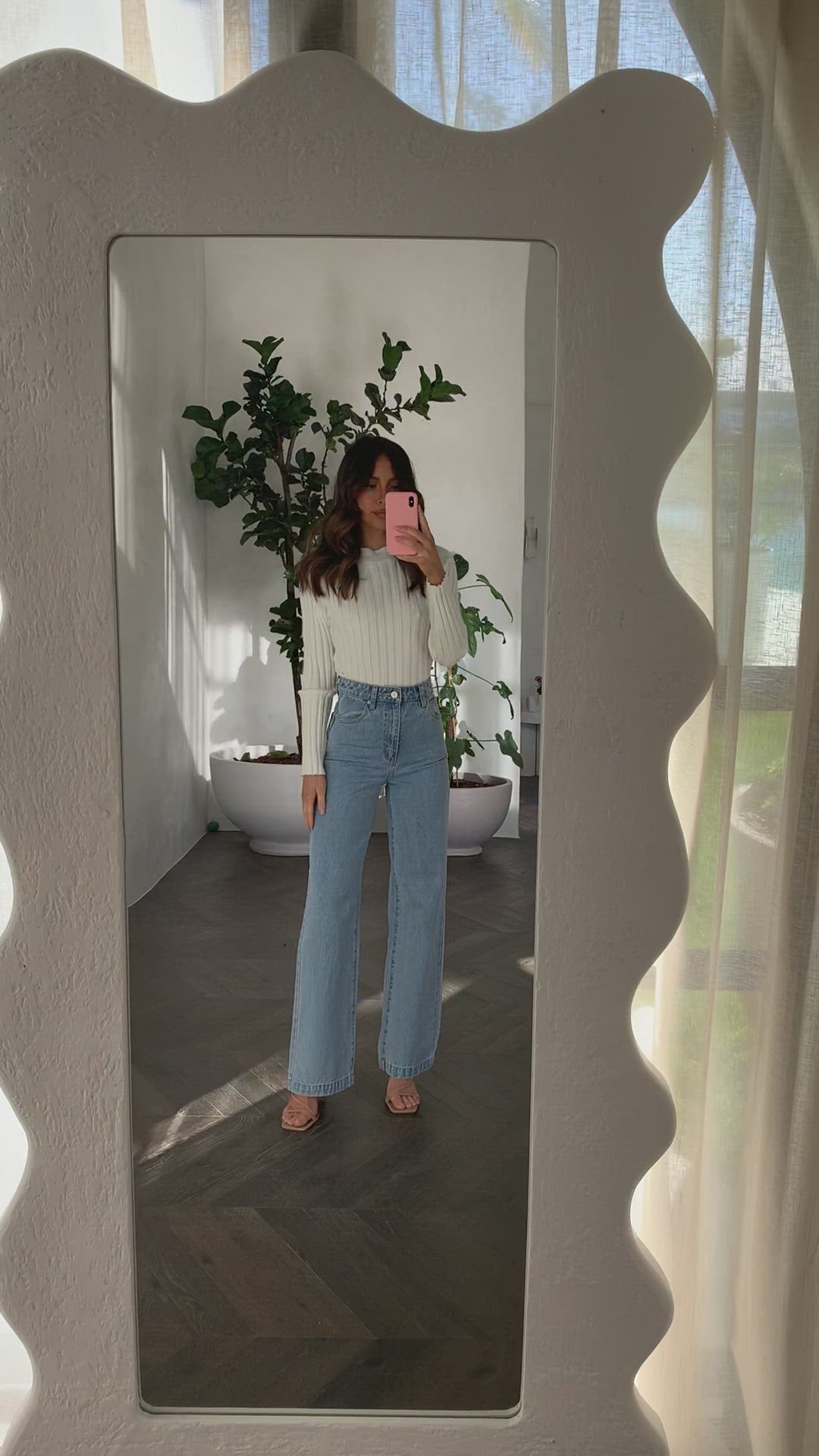 Imogen Long Sleeve Knit Crop - White