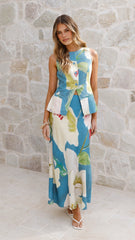 Nicole Maxi Skirt - Blue Orchid