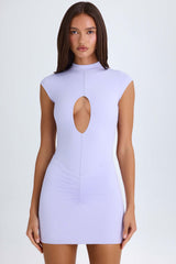 Madison-Cut-Out Bodysuit in Soft Lilac