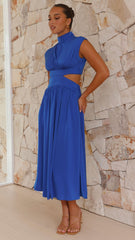 Cindie Midi Dress - Cobalt Blue