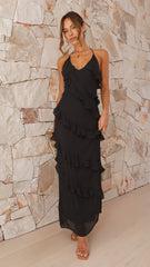 Sophia Maxi Dress - Black
